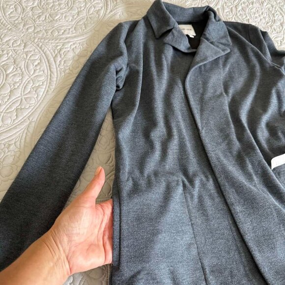 NIC + ZOE All Day Comfort Knit Blazer In Dark Indigo size S - Picture 9 of 14